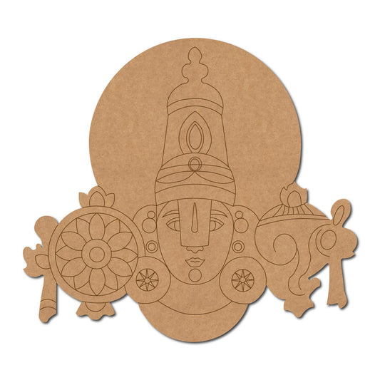 Tirupati Venkateshwara Swamy Mandala Premarked Mdf Design 8