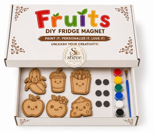 Fruits DIY Fridge Magnet Kit – Paint & Personalize