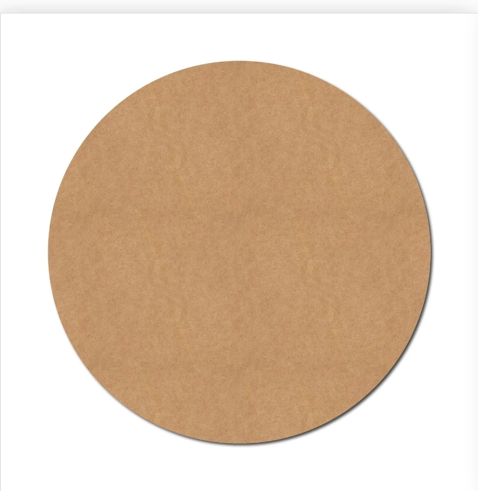 Plain Circular MDF Bases – Fine Pine Wood for Resin, Mandala & DIY Art