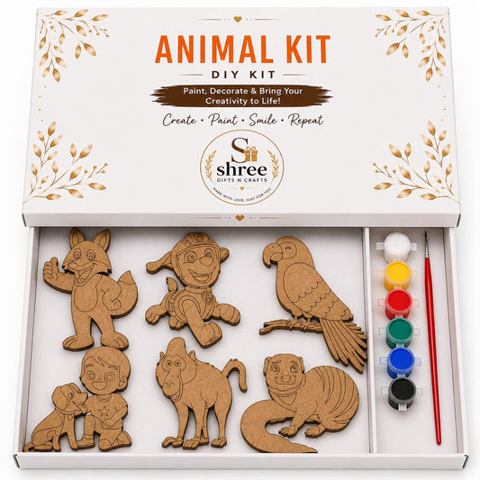 Animal Fridge Magnet DIY Kit – Paint & Decorate Cute Animal Magnets