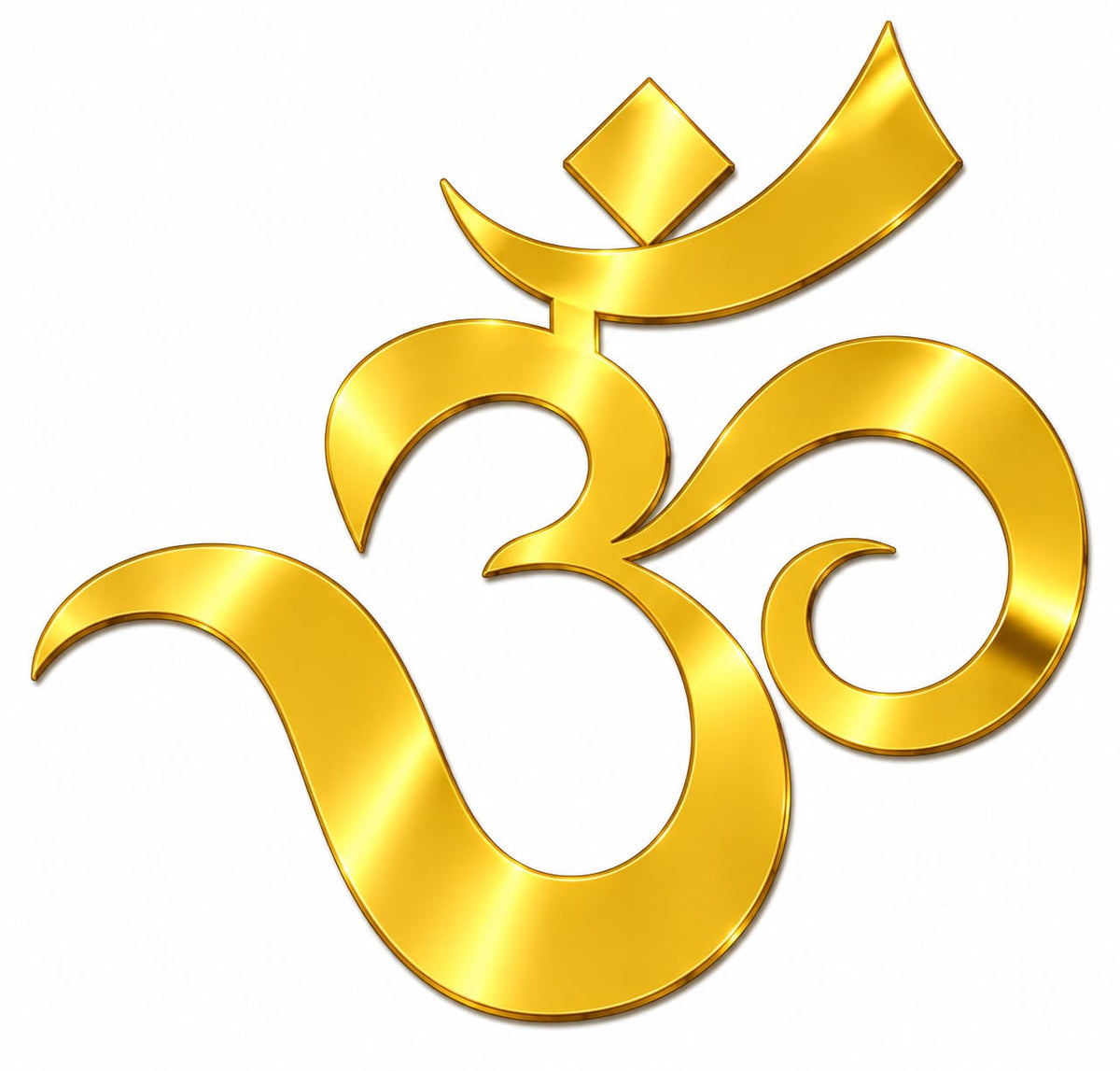Om Golden Acrylic Cutout Design 2