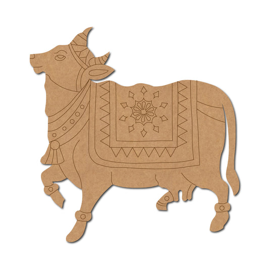 Mdf Pichwai Cow Cut Out design-001