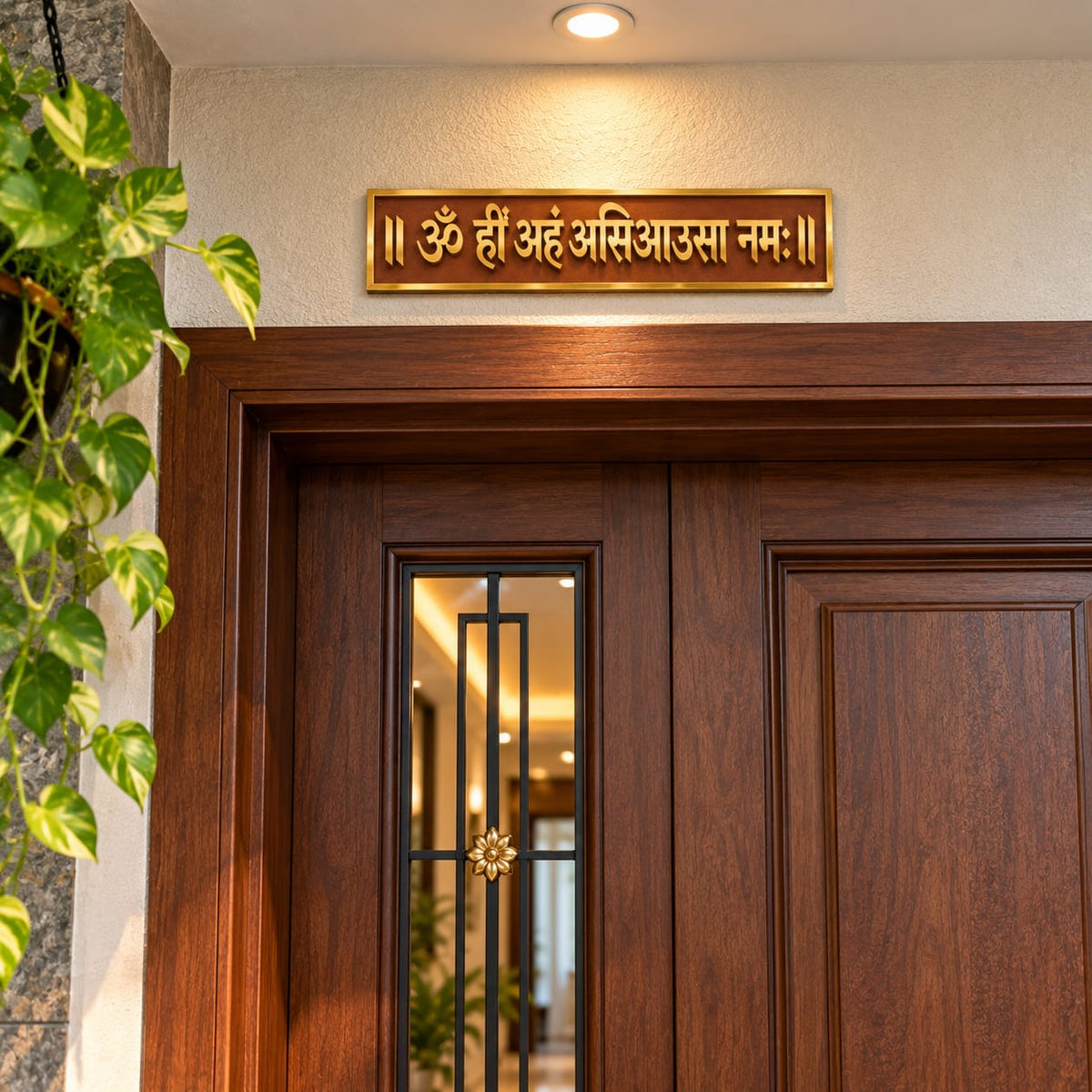 Om Shring Arham Asi Aausa Namah-Jain Mantra -Pooja & Religious Home Decor Design 2