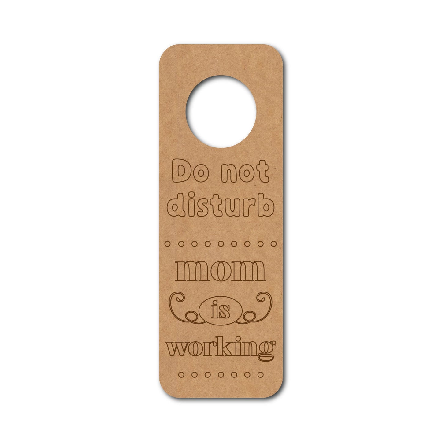 Door Knob Hanger ( 10inch*3.5inch )MDF Design-12