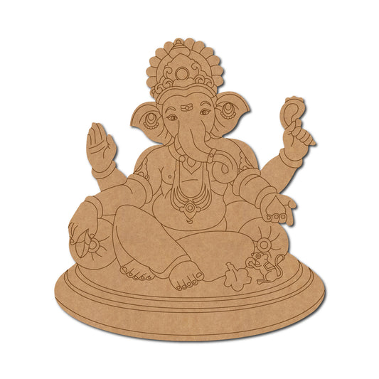 Ganesh pre marked mdf cutout design 4