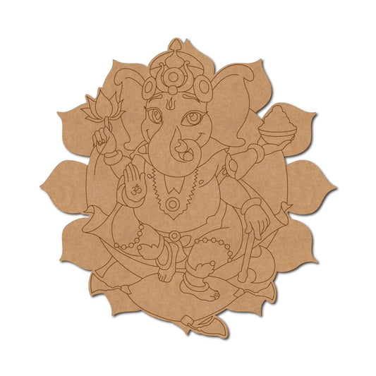 Ganesh pre marked mdf cutout design-32