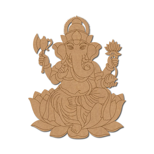 Ganesh pre marked mdf cutout design 11