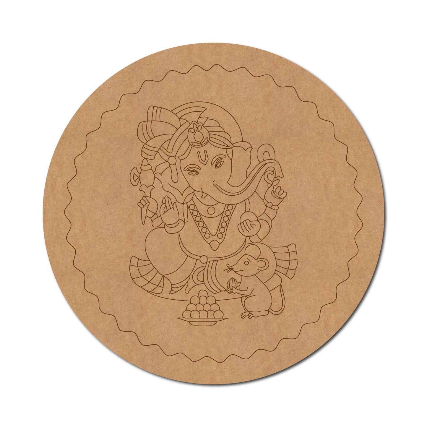 Ganesh pre marked mdf cutout design 21