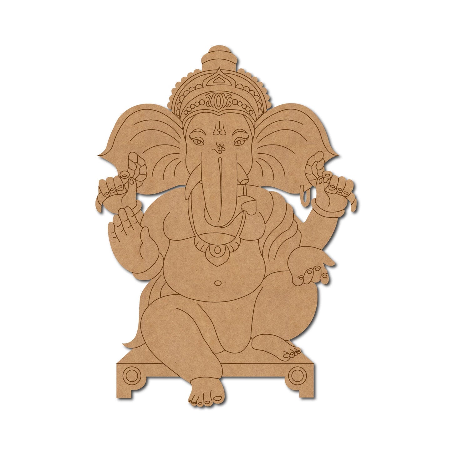 Ganesh pre marked mdf cutout design-25