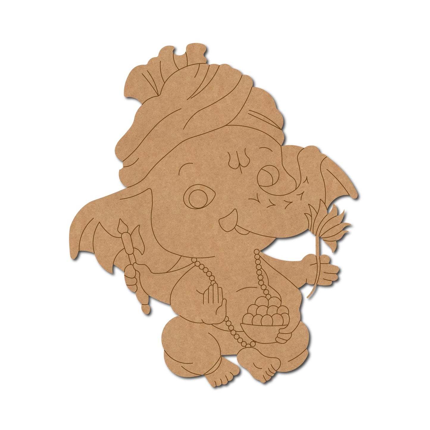 Ganesh pre marked mdf cutout design 3