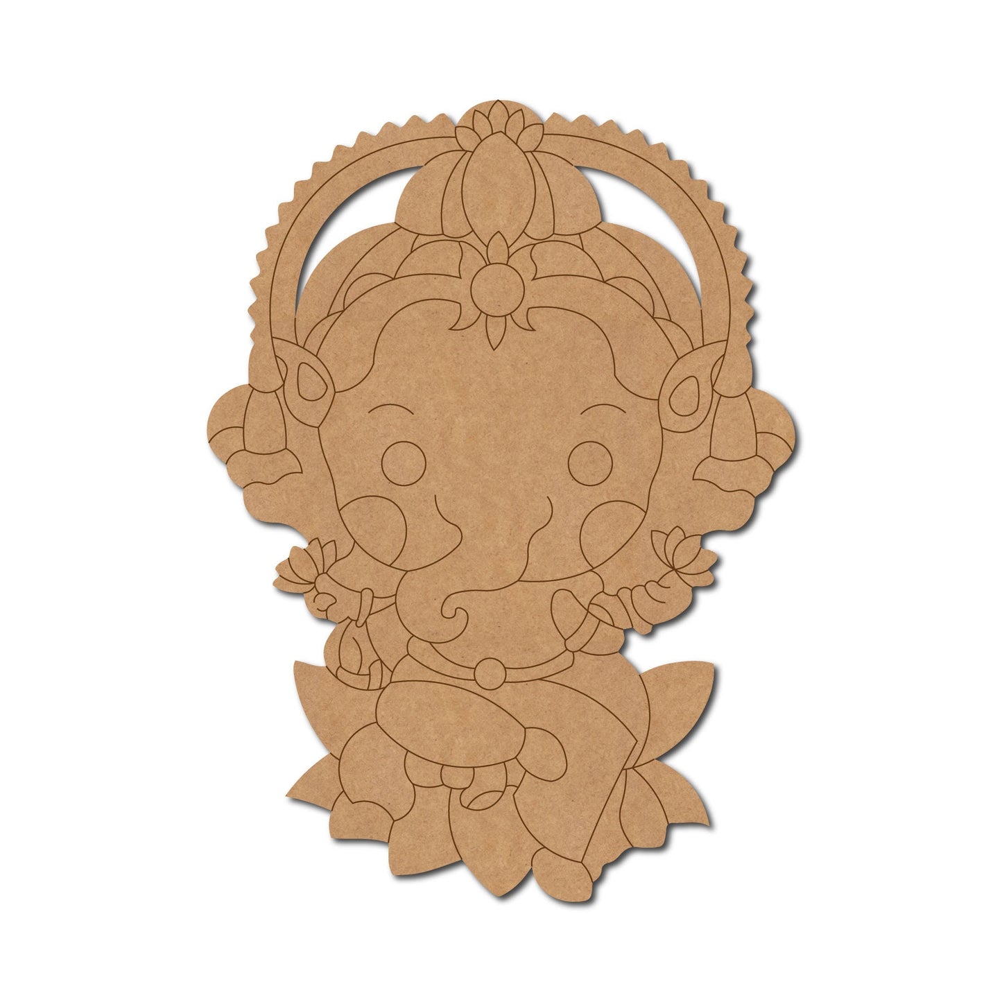Ganesh pre marked mdf cutout design-24