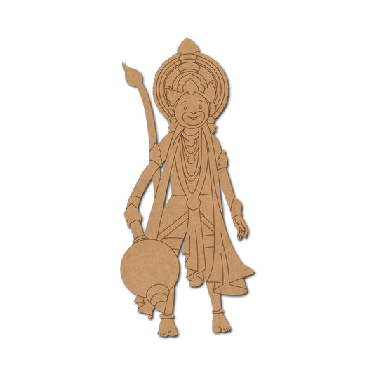 MDF Hanuman Cutout design-16