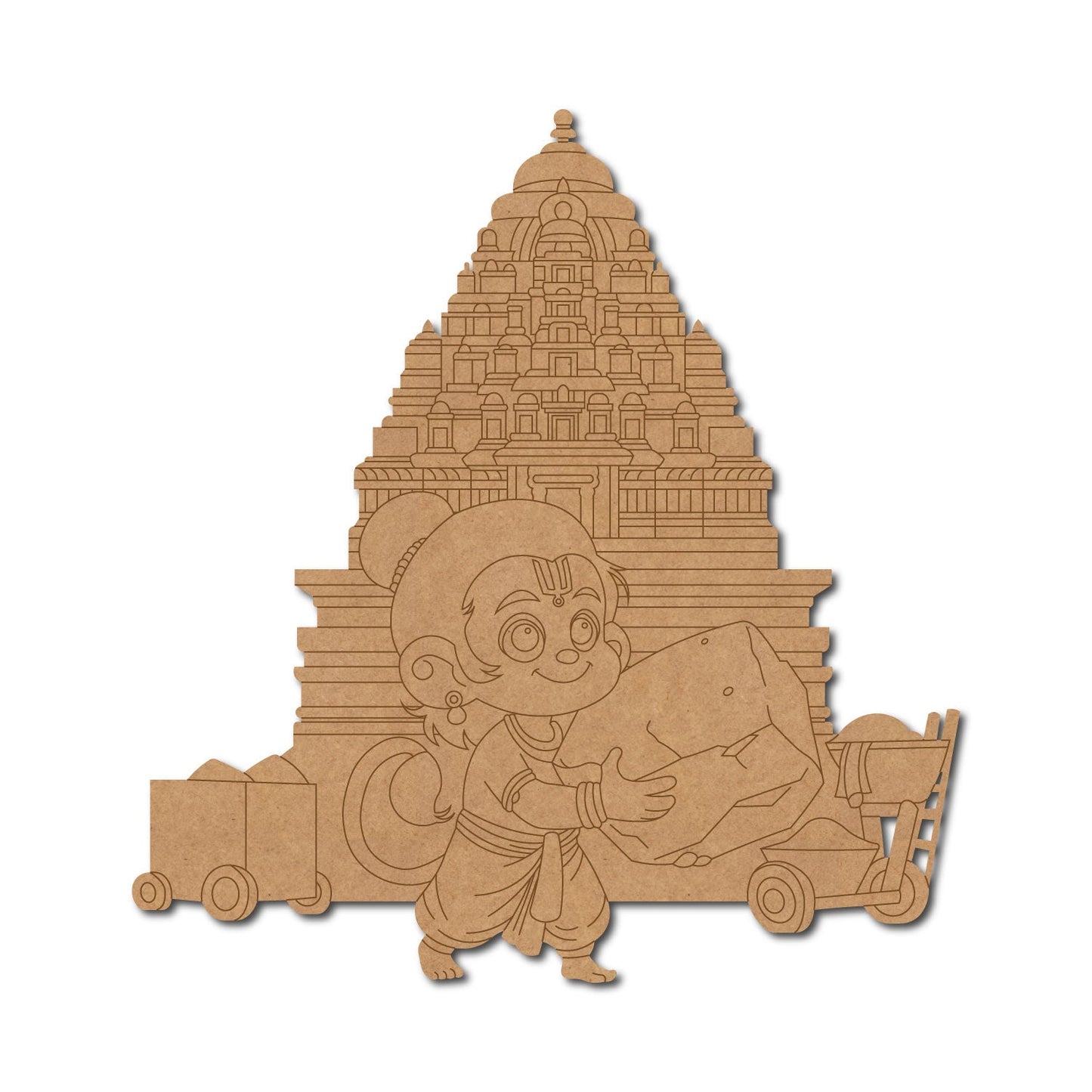 MDF Hanuman CutOut design-4