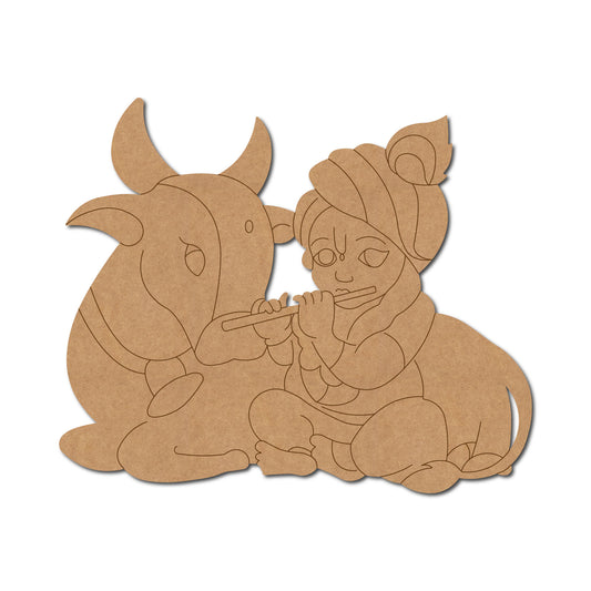 MDF Krishna Cut Out design-61