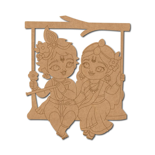 MDF Krishna Cut Out design-47
