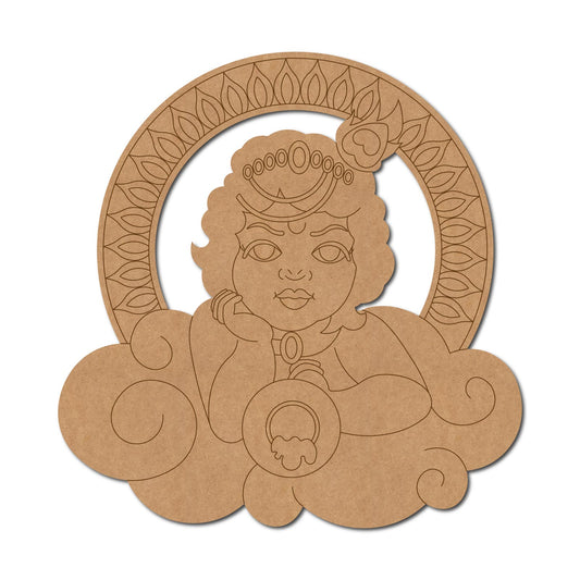 MDF Krishna Cut Out design-85