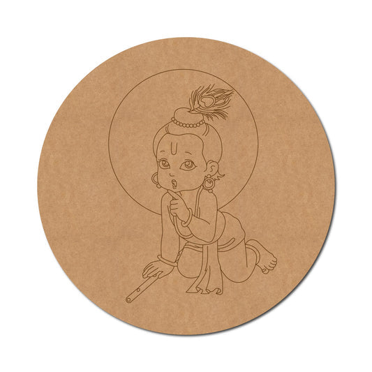 MDF Krishna Cut Out design-37
