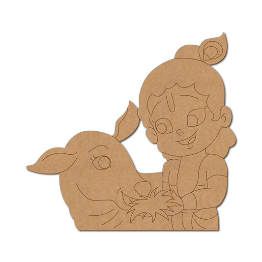 MDF Krishna Cut Out design-63
