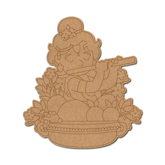 MDF Krishna Cut Out design-80