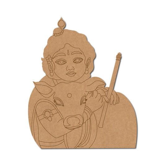MDF Krishna Cut Out design-24
