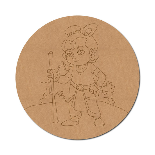 MDF Krishna Cut Out design-43