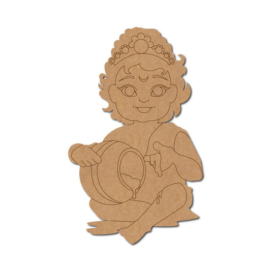 MDF Krishna Cut Out design-35