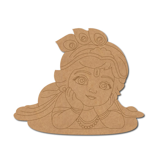 MDF Krishna Cut Out design-34