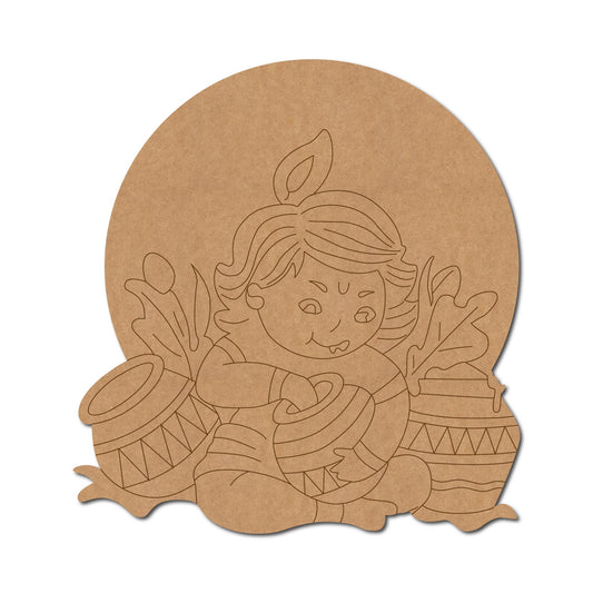 MDF Krishna Cut Out design-83