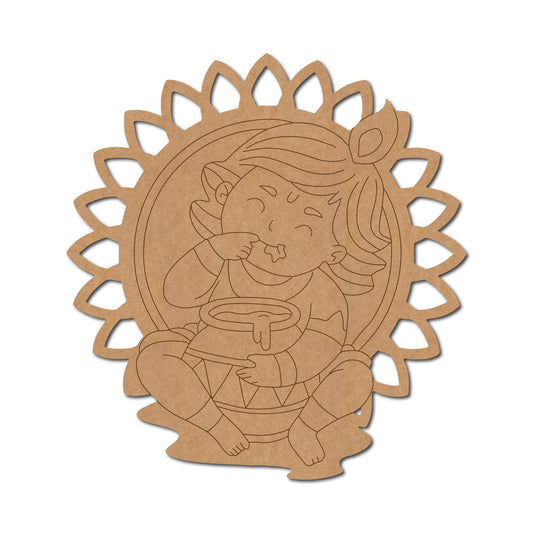 MDF Krishna Cut Out design-75