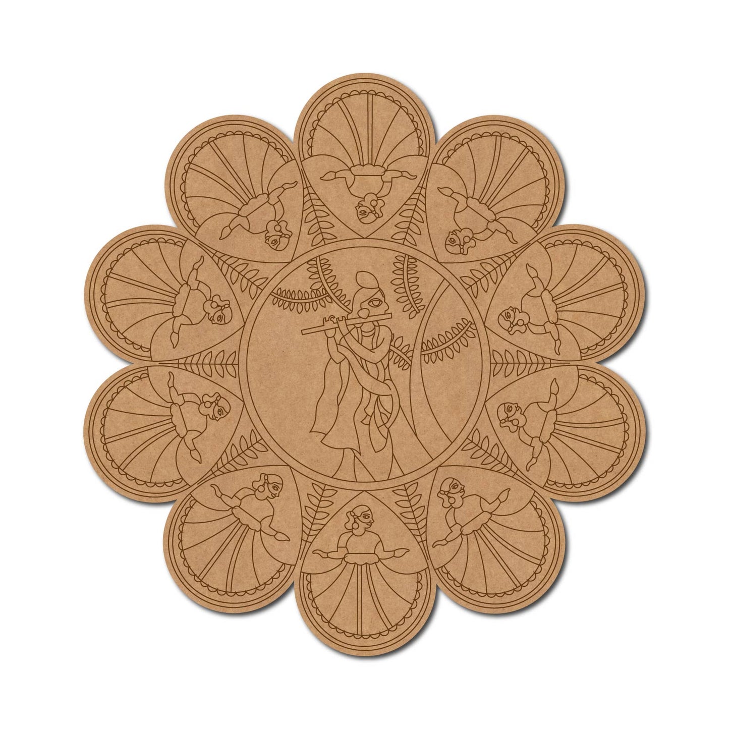 MDF Krishna Cut Out design-117