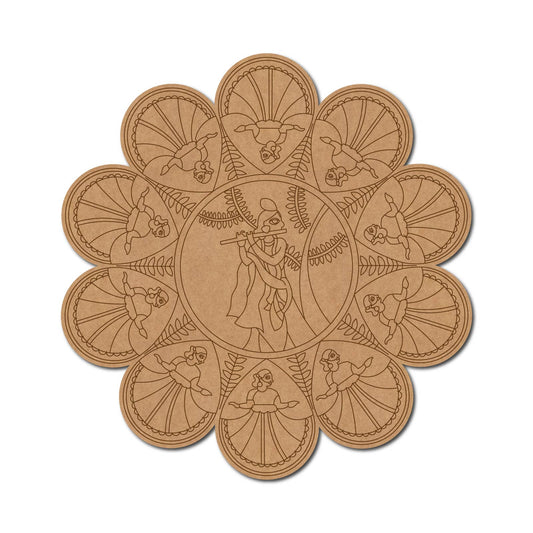 MDF Krishna Cut Out design-117