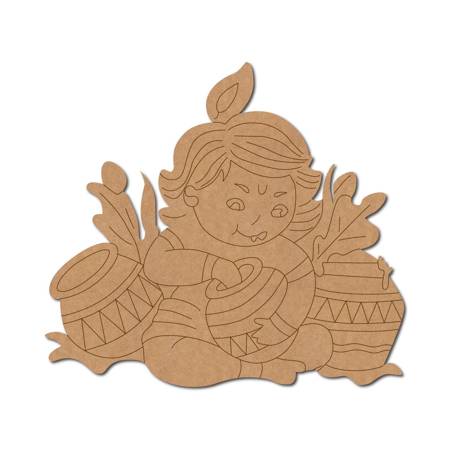 MDF Krishna Cut Out design-110