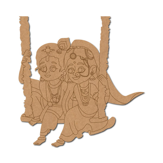 MDF Krishna Cut Out design-98