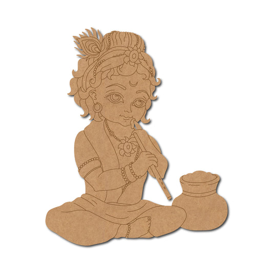 MDF Krishna Cut Out design-86