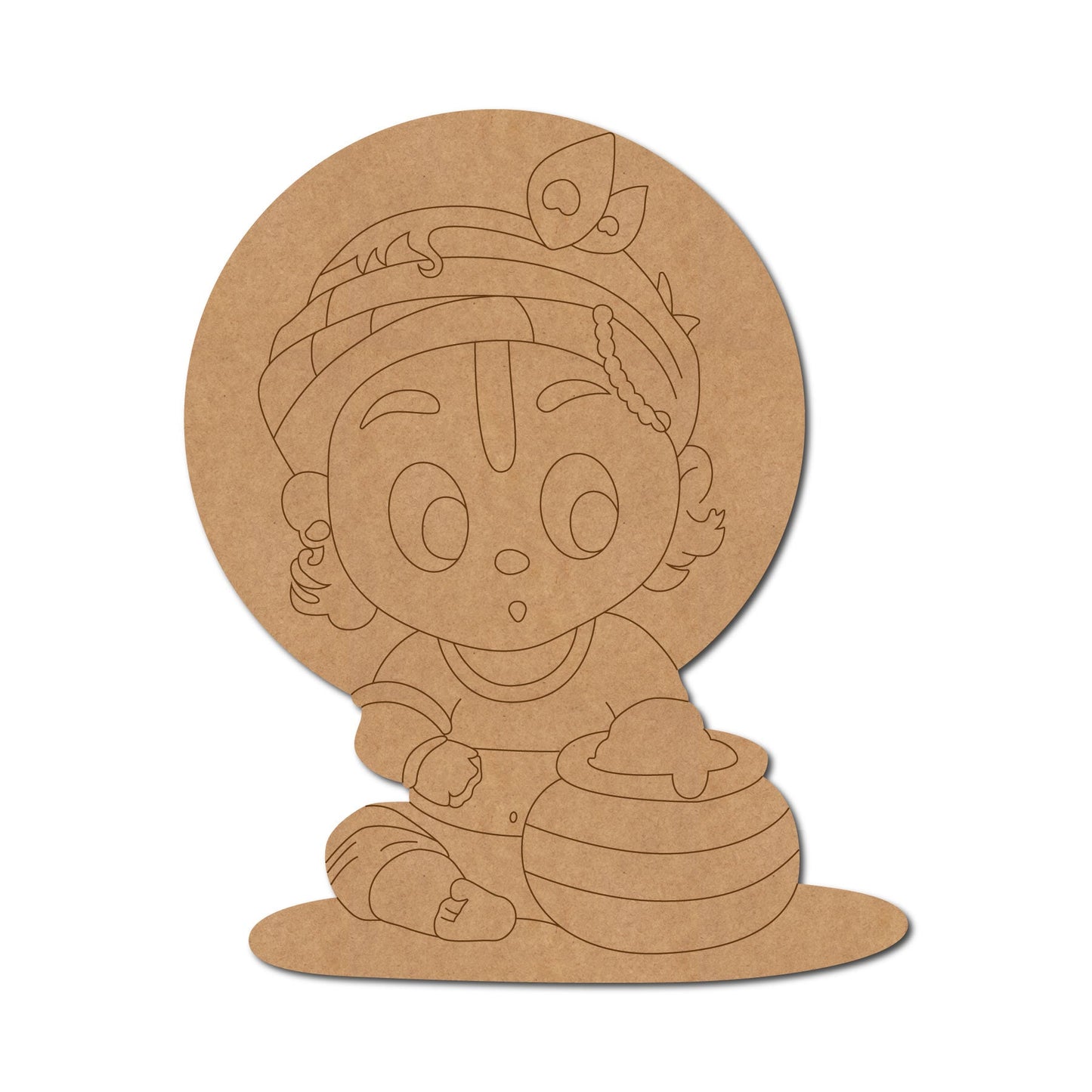 MDF Krishna Cut Out design-116