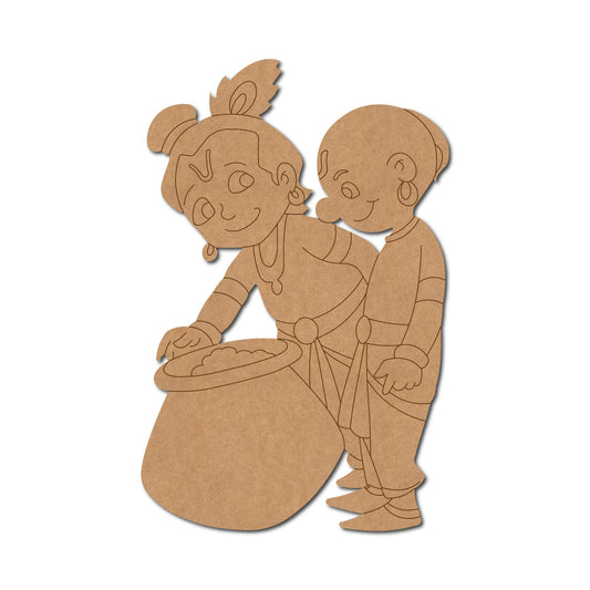 MDF Krishna Cut Out design-97