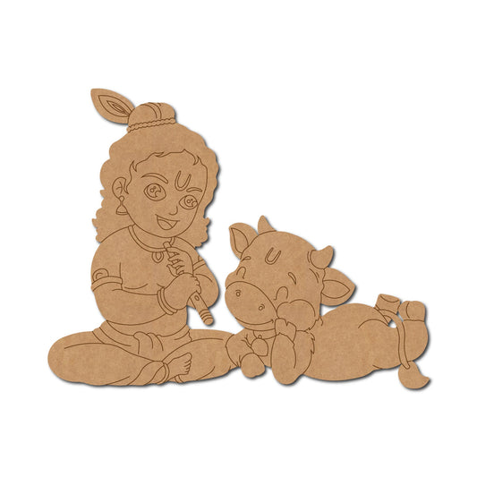 MDF Krishna Cut Out design-108