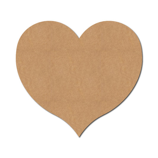 Plain MDF  Heart Bases – Fine Pine Wood for Resin, Mandala & DIY Art