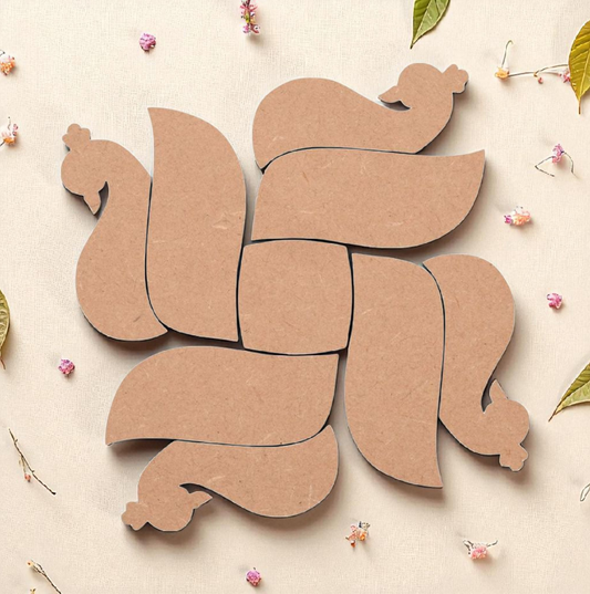 Premium MDF Rangoli Cutouts for DIY Painting & Home Decor | Shree Gifts N Crafts design-6