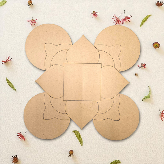 Premium MDF Rangoli Cutouts for DIY Painting & Home Decor | Shree Gifts N Crafts design-2
