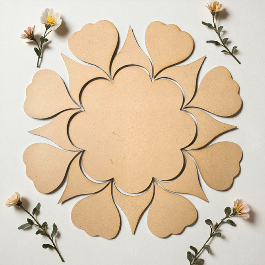 Premium MDF Rangoli Cutouts for DIY Painting & Home Decor | Shree Gifts N Crafts design-8