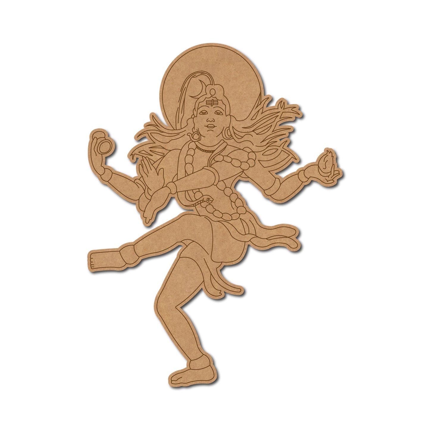 MDF Shiva Cut Out design-4